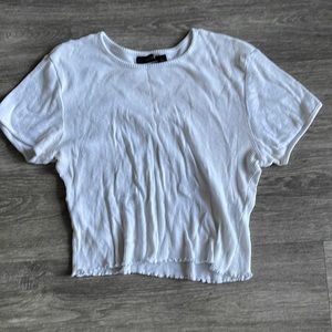 White Crop Top